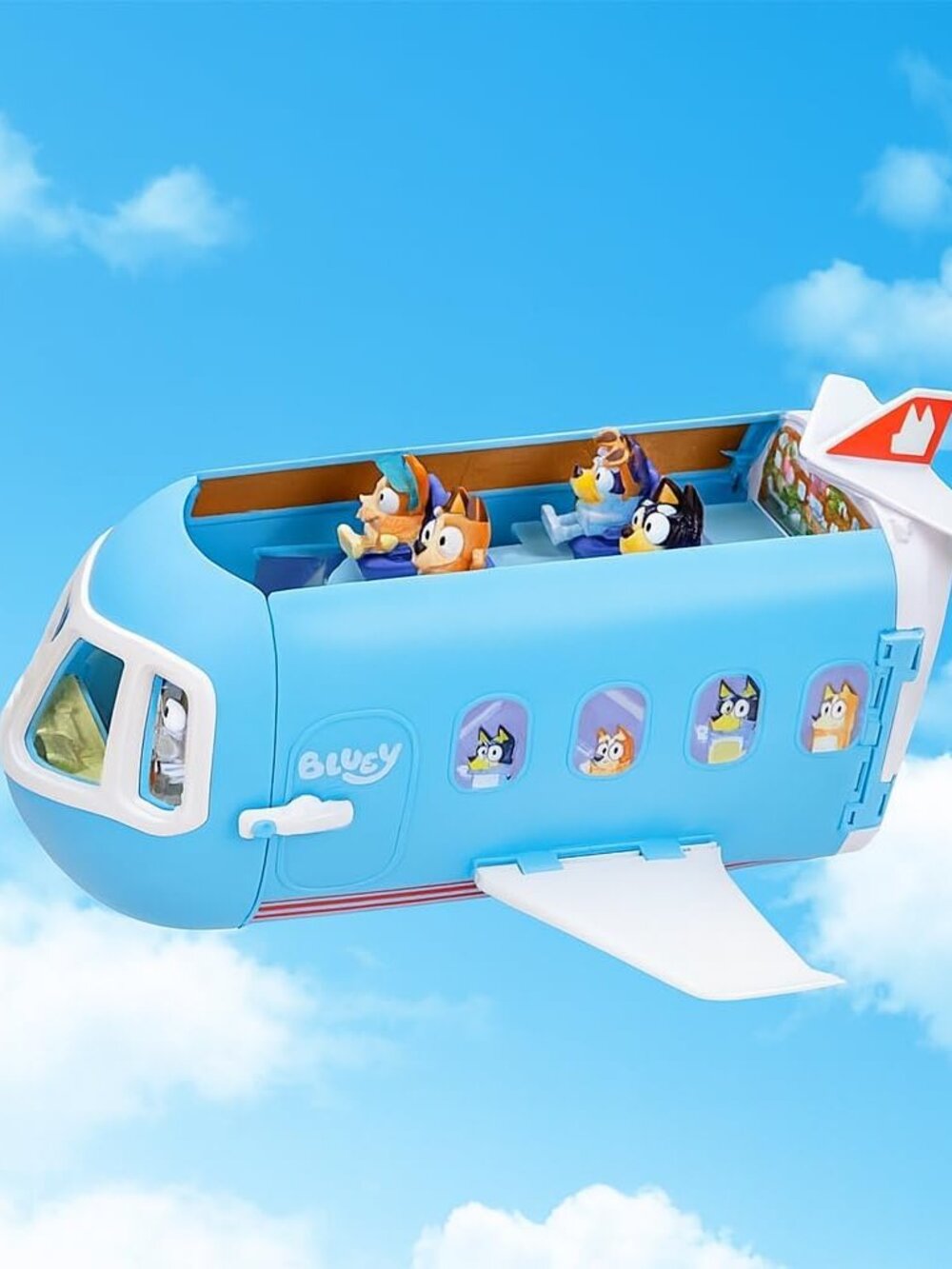 Bluey 3-in-1 Transforming Airplane Toys for Kids Playset